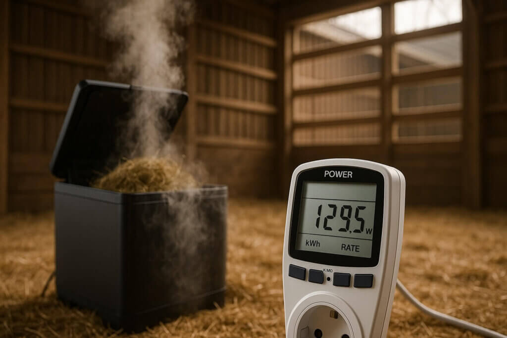 Quelle quantité d'électricité consomme un cuiseur à foin à la vapeur ?